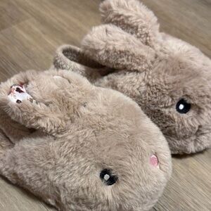 Wonder Nation Bunny Slippers Plush Rabbit House Shoes Size 9–10